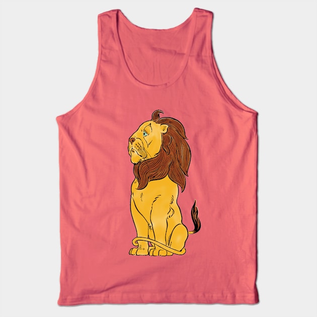 Vintage Lion from the Wizard of Oz Tank Top by MasterpieceCafe